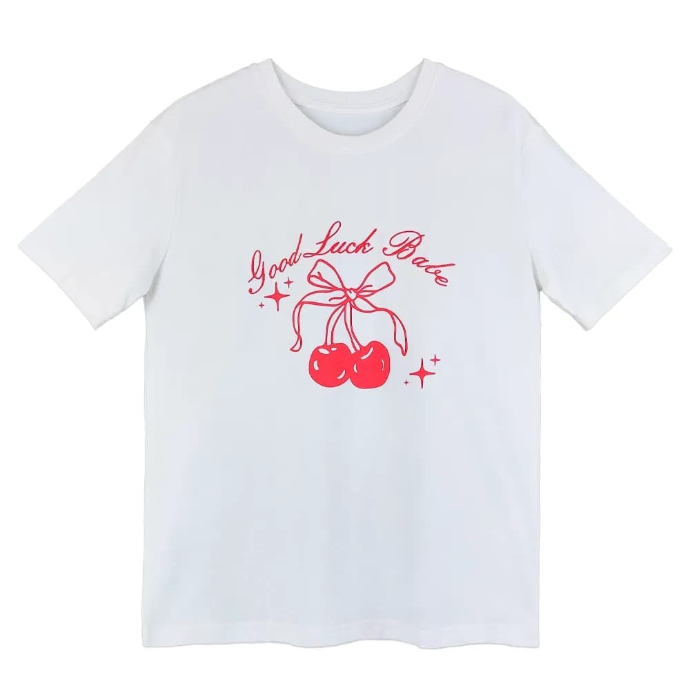 تیشرت سفید cherry mhs