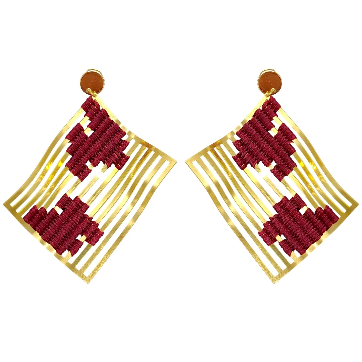 گوشواره سوی متوسط زرشکی ewr