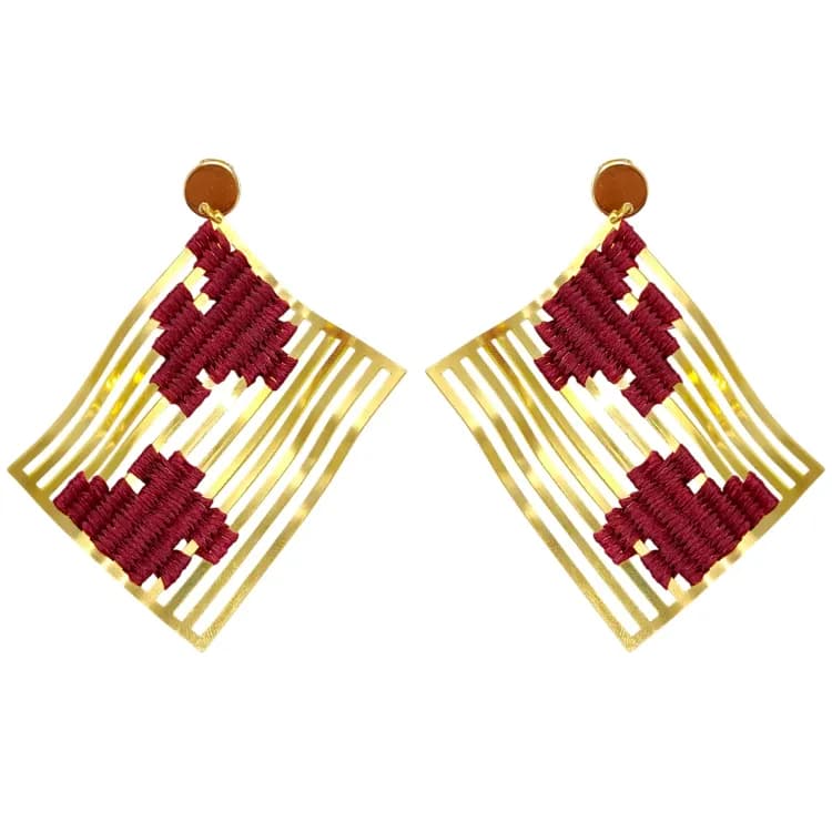 گوشواره سوی متوسط زرشکی ewr