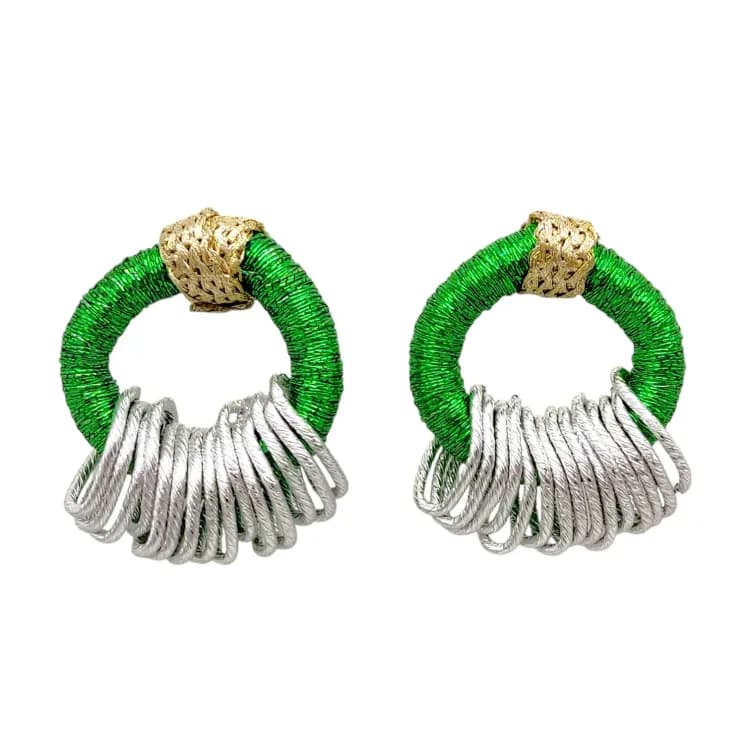 گوشواره حلقه ای فلز دار بزرگ ysn