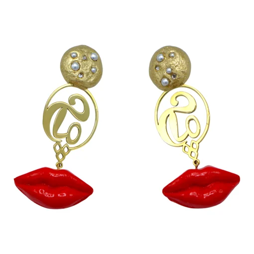 گوشواره برنجی زنانه rda 21642