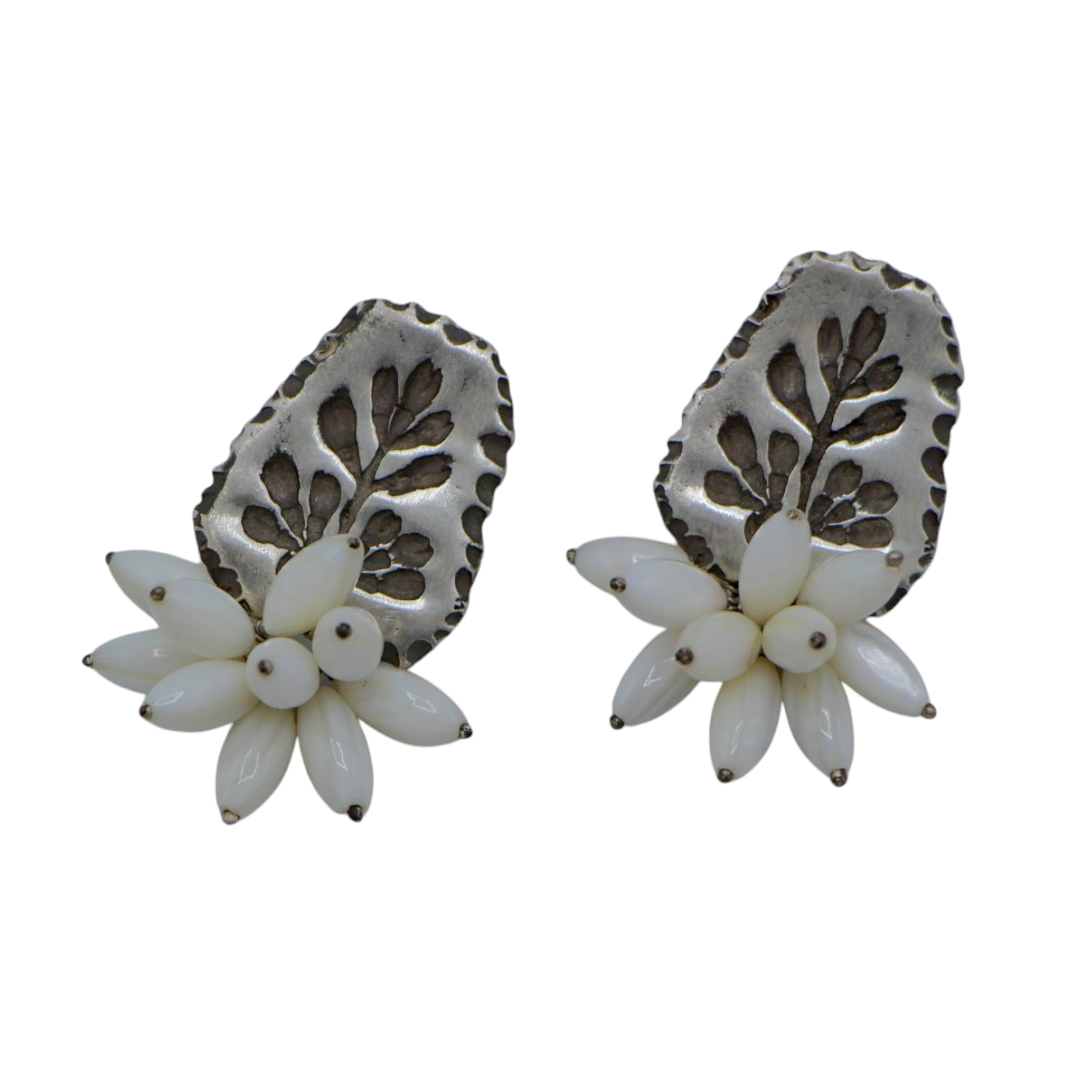 گوشواره نقره زنانه نگین دار mkh 22025