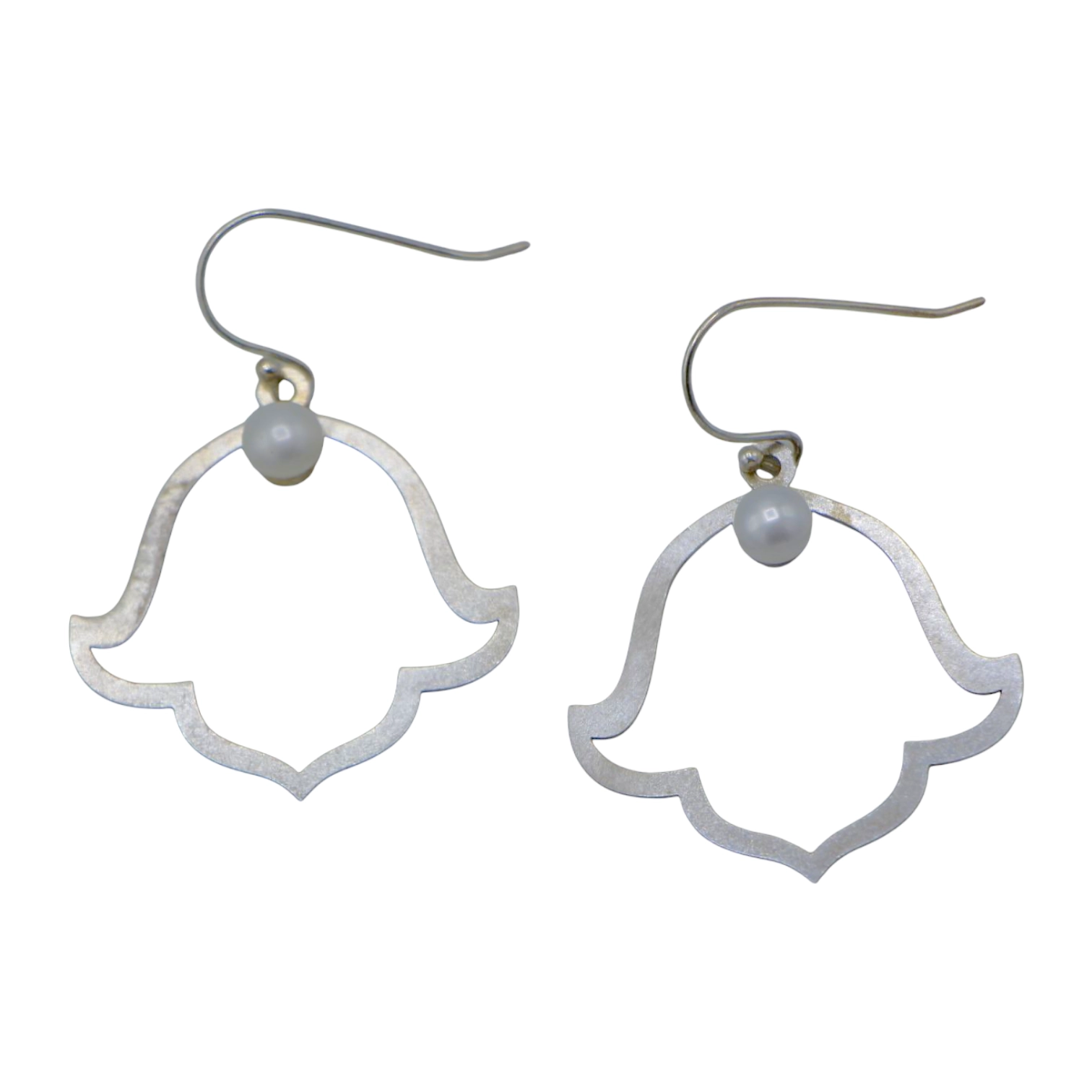 گوشواره نقره زنانه نگین دار zgn15225