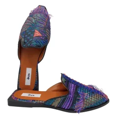 اسلیپر زنانه ژاکارد بنفش dok