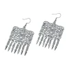 گوشواره استیل زنانه مربع آویز blt 22484