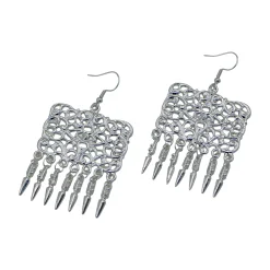 گوشواره استیل زنانه مربع آویز blt 22484