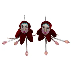 گوشواره زنانه منجوق دوزی 22556