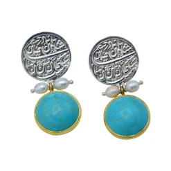 گوشواره نقره زنانه نگین دار bjx 22237