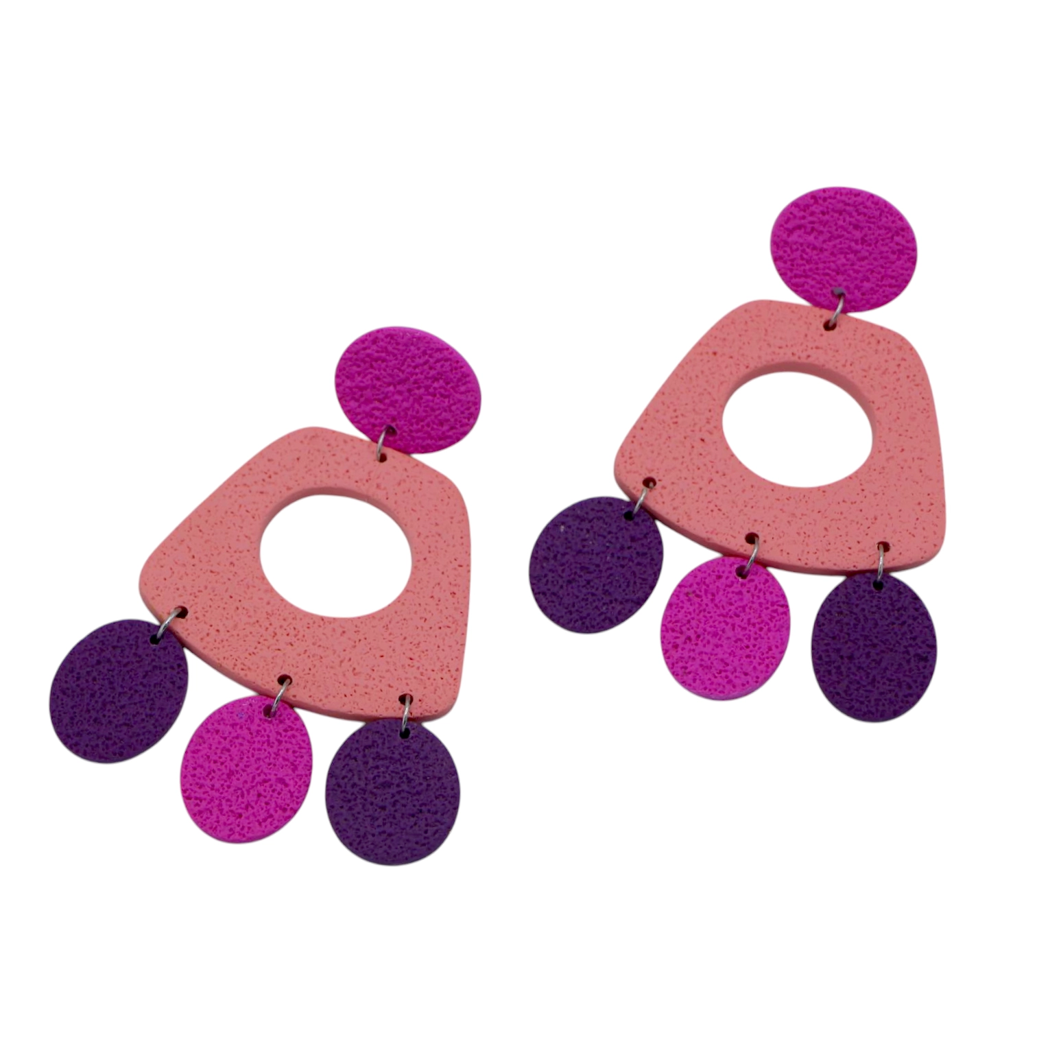 گوشواره پلیمری زنانه آویزshl 22547