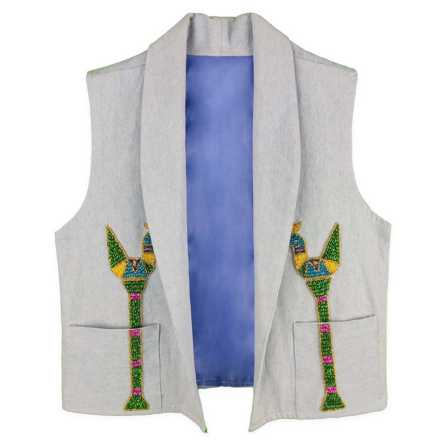 جلیقه جین زنانه تاجی tji