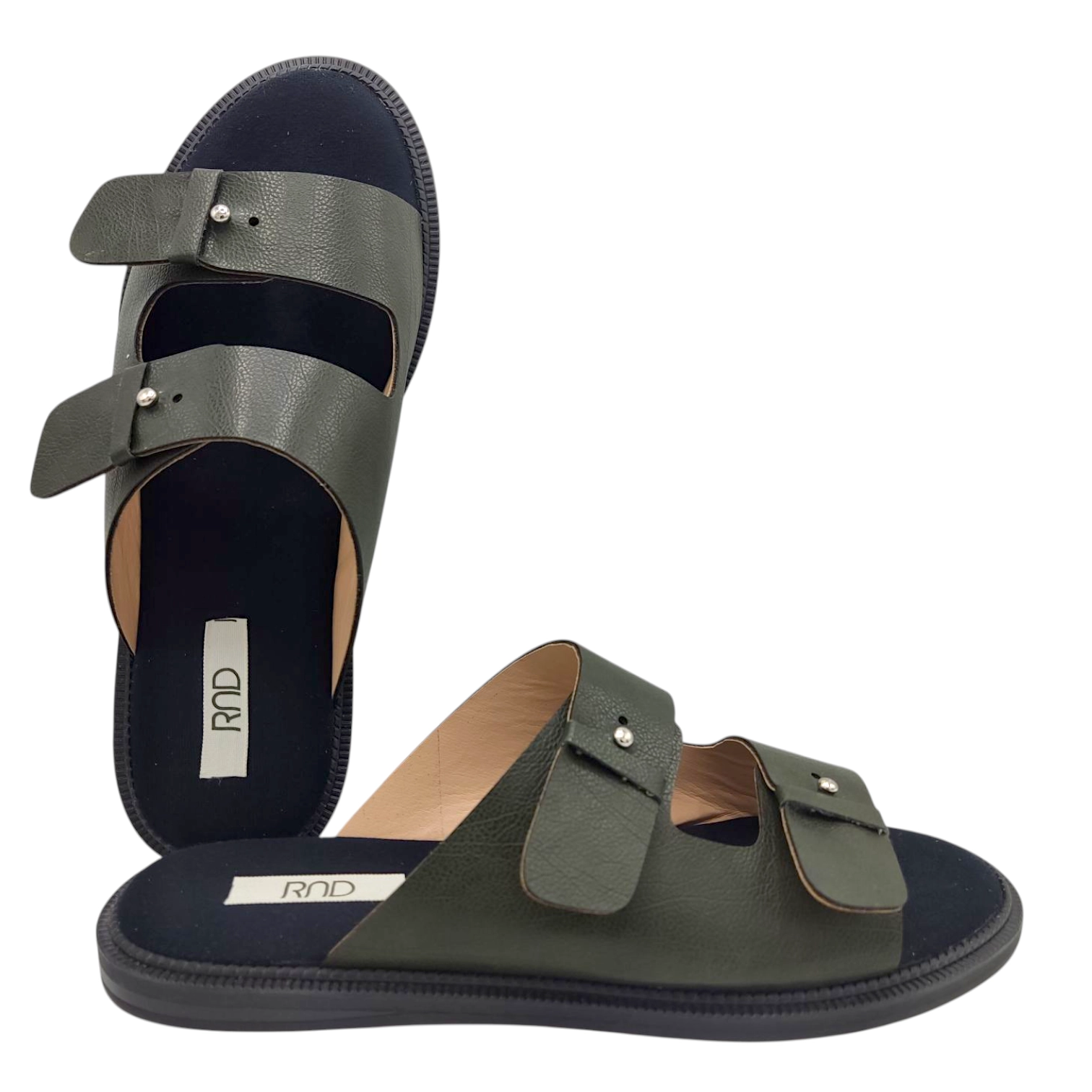 صندل چرم زنانه هور سبز rad