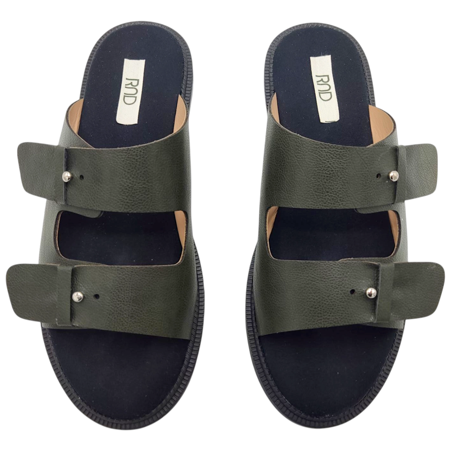 صندل چرم زنانه هور سبز rad - Image 2