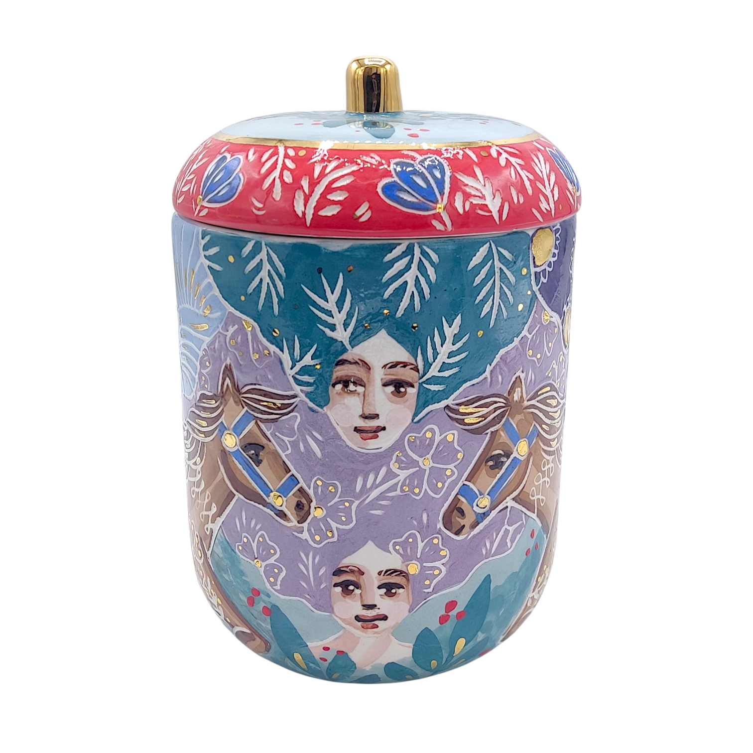 بانک سرامیکی متوسط زن و اسب prz