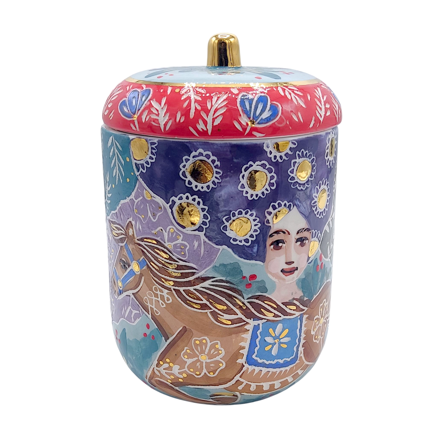 بانک سرامیکی متوسط زن و اسب prz