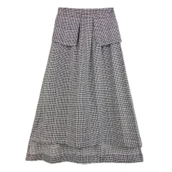 دامن جیب دار خال خالی prm