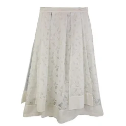 دامن سفید توری nvy