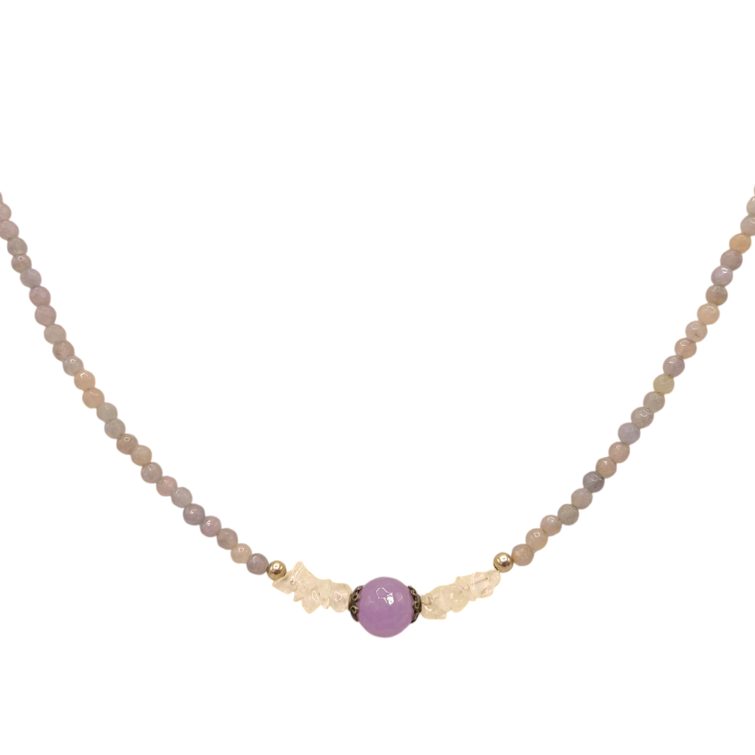 گردنبند زنانه سنگ طبیعی lav