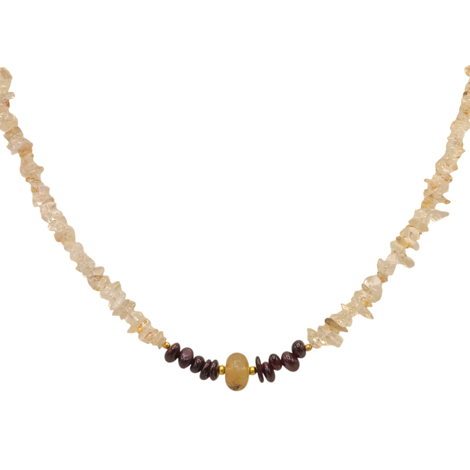 گردنبند زنانه سنگ طبیعی lav