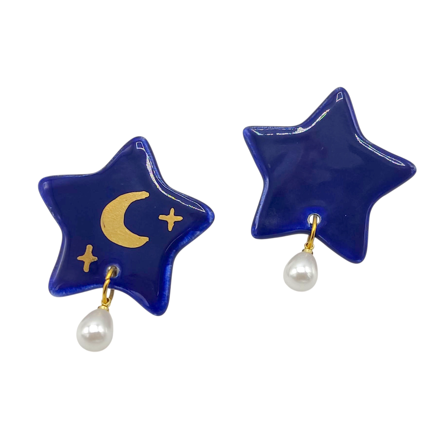 گوشواره سرامیکی زنانه آویز دار sas