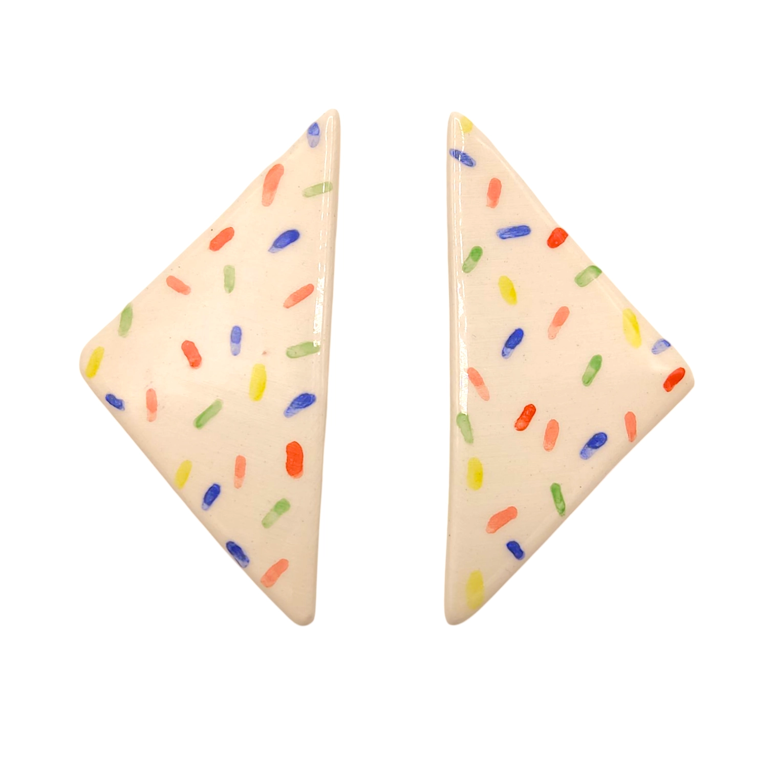 گوشواره سرامیکی زنانه ساده میخی sas