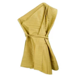 تاپ تافته یقه کج طلایی24151 nvy