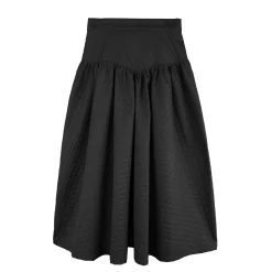 دامن بارانی زنانه مشکی 19939 mlm