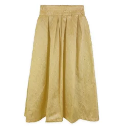 دامن بلند طلایی پولکی 23174 zmm