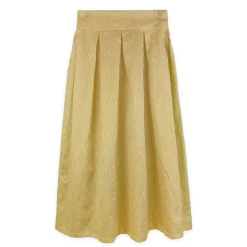 دامن بلند طلایی پولکی 23174 zee