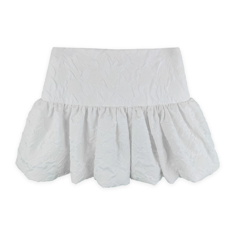 دامن کوتاه سفید پایین پفی sip 19281