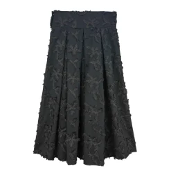 دامن 'گل برجسته مشکی mnm 17071