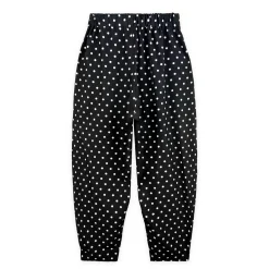 شلوار خمره ای زنانه خال خال مشکی 24027 lbs