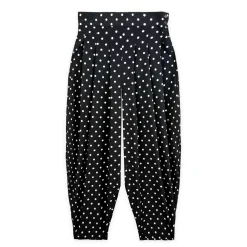 شلوار خمره ای زنانه خال خال مشکی 24027 lbs