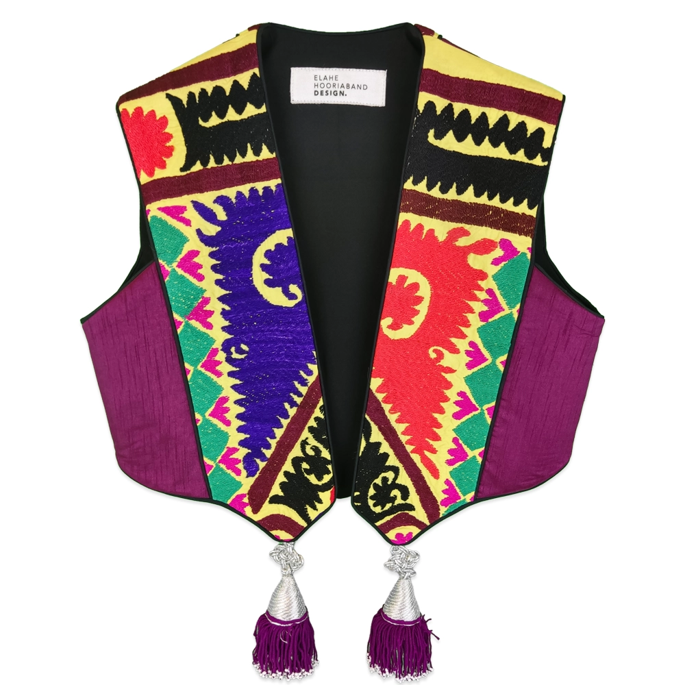 جلیقه بخارا دوزی زنانه hrb 10541