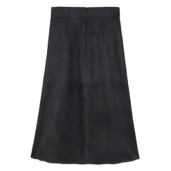 دامن جیرمشکی برش دار بلند jbz 24976