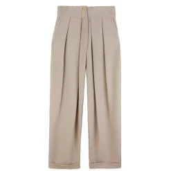 شلوار جلو پیلی کرم atf 24375