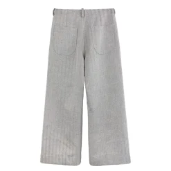 شلوار پشمی زنانه جلو جیب طوسی 24428 rdl