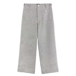 شلوار پشمی زنانه جلو جیب طوسی 24428 rdl