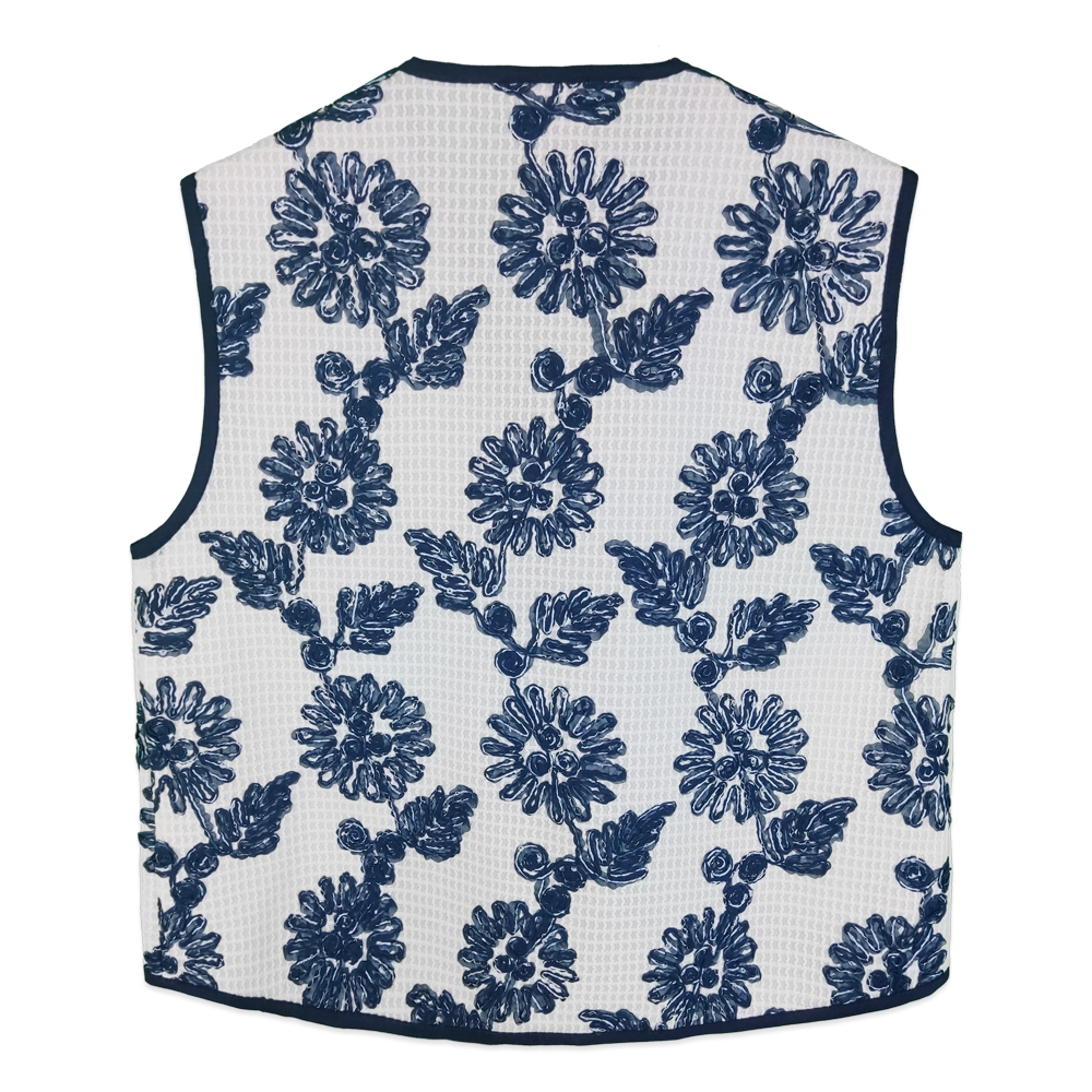 وست زنانه سفید گلدار shp 25065