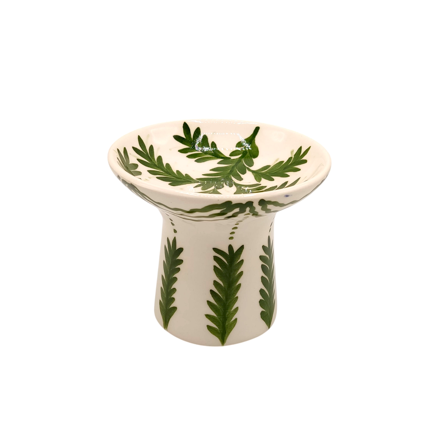 کاسه پایه دار قطر 12 تورفان سبز 24940 ldi