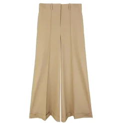 شلوار زنانه کشاد کرم shp 25070