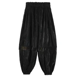 شلوار مخمل زنانه ولوت زانو نوار مخمل zmm 24613