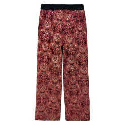 شلوار زنانه از بالا گشاد مخمل پولکی yst 25244