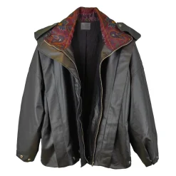 بامبر جکت چرم پته زنانه elt 25503