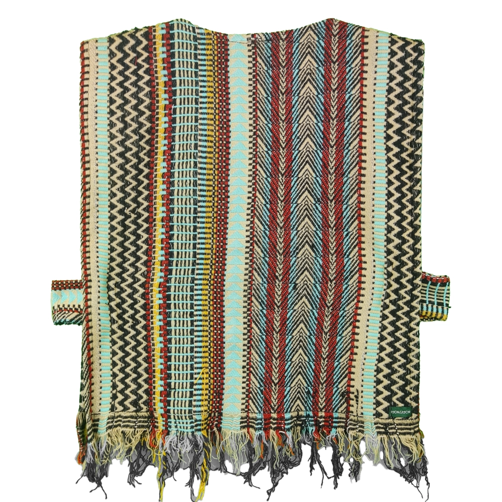 تاپ زنانه آستین حلقه ای راه راه قرمز آبی mnm 25404