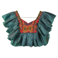 تاپ پته زنانه چین سبز elt 25507