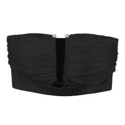 دکلته یو زنانه مشکی hrb 18621