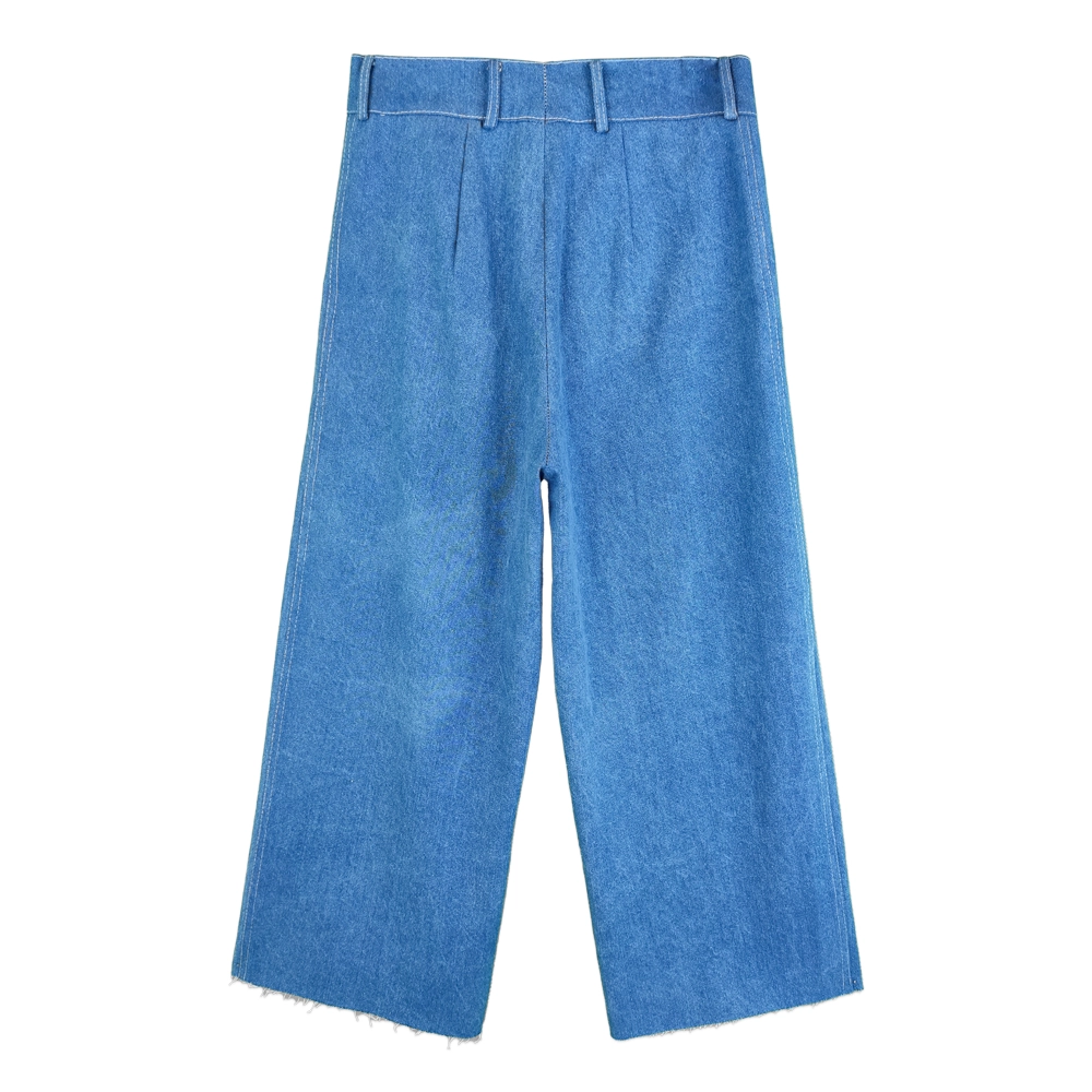 شلوار جین زنانه جلو جیب آبی روشن sip 25359