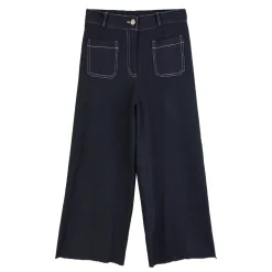 شلوار جین زنانه جلو جیب مشکی sip 25359