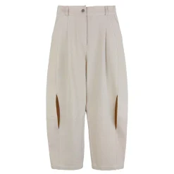 شلوار جین زنانه کرم بغل چاکدار lbs 25181