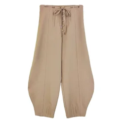 شلوار زنانه تکمه قهوه ای hrb 25541